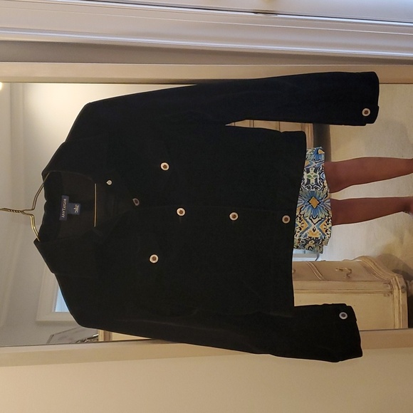 Ann Taylor S Black Velvet Jacket - Picture 1 of 4